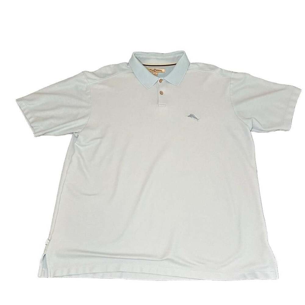 Tommy Bahama Light Blue Emfielder Polo Size XL